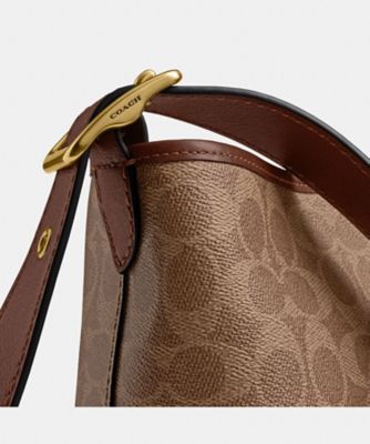 ブリーカー バケット バッグ 21・シグネチャー キャンバス | COACH